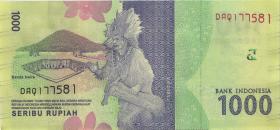 Indonesien / Indonesia P.154b 1000 Rupien 2016 (1) 