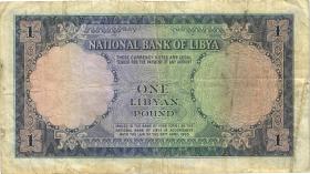 Libyen / Libya P.25 1 Libyan Pound L.1963 (3-) 