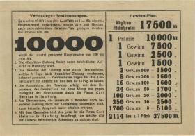 Hamburg 1 Mark Geldloterie 1919 (1) 