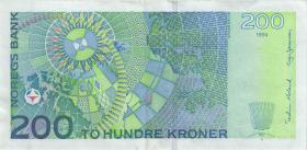 Norwegen / Norway P.48a 200 Kroner 1994 (2-) 