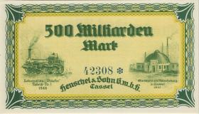 Notgeld Henschel & Sohn 500 Milliarden Mark 1923 (1) 