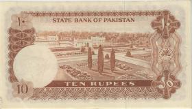 Pakistan P.16b 10 Rupien (1970) (2) 