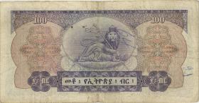 Äthiopien / Ethiopia P.23b 100 Dollars (1961) (3-) 