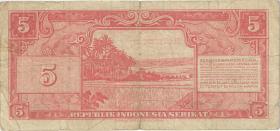 Indonesien / Indonesia P.036 5 Rupien 1950 (4) 