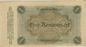 R.154a: 1 Rentenmark 1923 Reichsdruck (2) B 