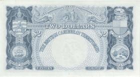British Caribbean Territories P.08c 2 Dollars 1964 (2) 