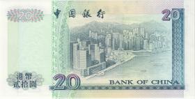 Hongkong P.329b 20 Dollar 1996 (1) 