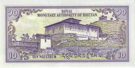 Bhutan P.15a 10 Ngultrum (1986) (1) U.1 