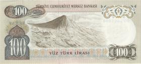 Türkei / Turkey P.189a 100 Lira 1970 (1972) (1) 
