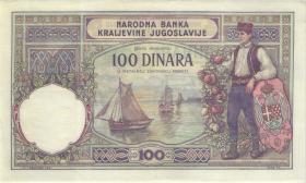 Jugoslawien / Yugoslavia P.027a 100 Dinara 1929 (2) 