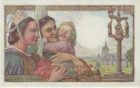Frankreich / France P.100a 20 Francs 24.9.1942 (2+) 