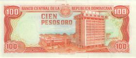 Dom. Republik/Dominican Republic P.144a 100 Pesos Oro 1993 (1) 
