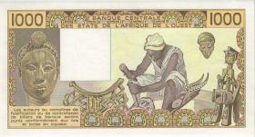 West-Afr.Staaten/West African States P.107Ad 1000 Francs 1984 (1) 