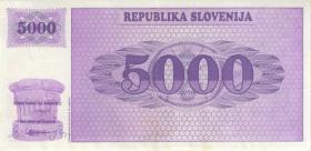 Slowenien / Slovenia P.10a 5000 Tolarjew 1992 (2) 