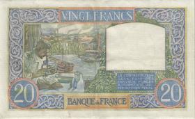 Frankreich / France P.092b 20 Francs 1941 (3+) 