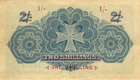 Malta P.15 1 Shilling auf 2 Shillings (1940) (2) 
