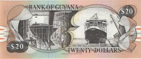 Guyana P.27 20 Dollars (1989) U.1 (1) 