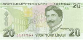 Türkei / Turkey P.224f 20 Lira 2009 (2022) (1) 