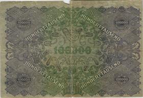 Österreich / Austria P.081 100.000 Kronen 1922 (5) 