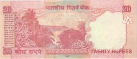 Indien / India P.096f 20 Rupie 2008 E (1) 