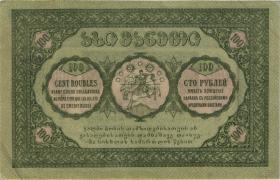 Georgien / Georgia P.12 100 Rubel 1919 (1-) 