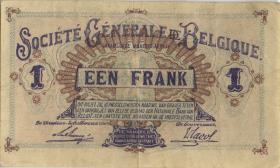 R.433b: Besetzung Belgien 1 Franc 29.1.1916 (2) 