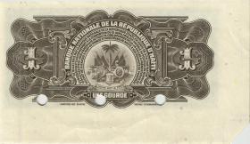 Haiti P.200s 1 Gourde L. 1919 (1) Specimen 