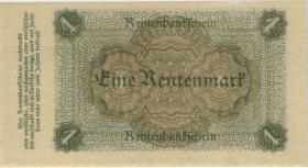 R.154a: 1 Rentenmark 1923 Reichsdruck (1) K 