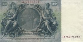 R.176F: 100 Reichsmark 1935 braune KN (1) G/Q 