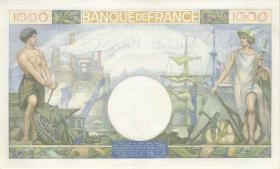 Frankreich / France P.096a 1000 Francs 19.12.1940 (1) 