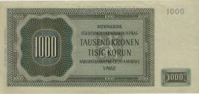 R.566g: Böhmen & Mähren 1000 Kronen 1942 (1) Fc II. Auflage 