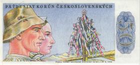 Tschechoslowakei / Czechoslovakia 50 Kronen 1950 (Nachdruck) (1) 
