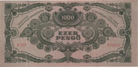 Ungarn / Hungary P.118b 1000 Pengö 1945 (1) 