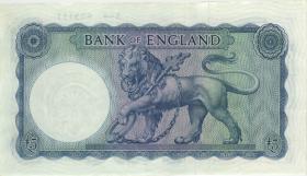Großbritannien / Great Britain P.371 5 Pfund (1957-61) (1-) 