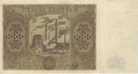 Polen / Poland P.132 500 Zlotych 1947 (3+) 