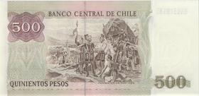 Chile P.153e 500 Pesos 1996 (1) 