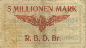 PS1134 Reichsbahn Breslau 5 Millionen Mark 1923 (3) 