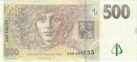 Tschechien / Czech Republic P.24b 500 Kronen 2009 G (1) 