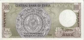 Syrien / Syria P.105d 500 Pounds 1986 (1) 