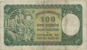 Slowakei / Slovakia P.10a 100 Korun 1940 (4) 
