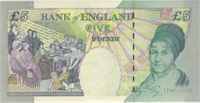 Großbritannien / Great Britain P.391c 5 Pounds 2002 (2004) (1) 