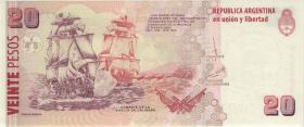 Argentinien / Argentina P.355c 20 Pesos (2013) Serie F (2) 