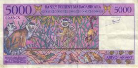 Madagaskar P.78a 5.000 Francs (1995) (3) 