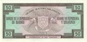 Burundi P.28c 50 Francs 1993 (1) 