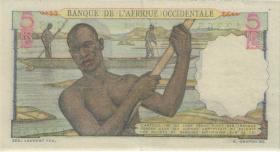 Franz. Westafrika / French West Africa P.36 5 Francs 22.4.1948 (2+) 