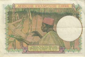Frz.-Äquatorialafrika / F.Equatorial Africa P.06 5 Francs (1941) (3+) 