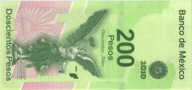 Mexiko / Mexico P.129a 200 Pesos 2008 Gedenkbanknote  (1) 