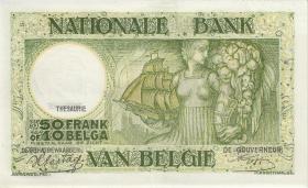 Belgisch-Kongo / Belgian Congo P.106 50 Francs = 10 Belgas 9.1.1943 (1) 
