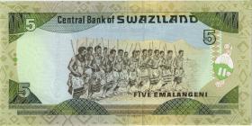 Swasiland / Swaziland P.23a 5 Emalangeni (1995) (1) 