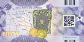 USA / United States 50 $ Privatausgabe - Bundesstaat Louisiana (18th state)(1) 